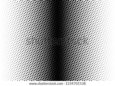 Black and White Dots Background. Distressed Texture. Abstract Pop-art Pattern. Grunge Backdrop. Vector illustration