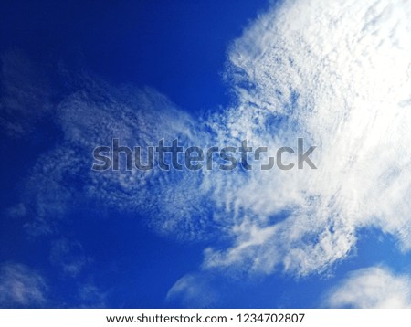 The Blue Sky with Clouds