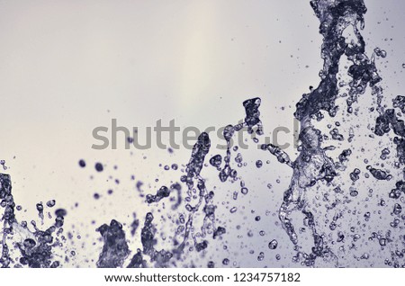 Warm color background of dripping water