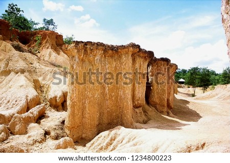 Canyon land of thailand (Lalu) Lalu - Lalu is a natural attraction in Sa Kaeo province ,Thailand