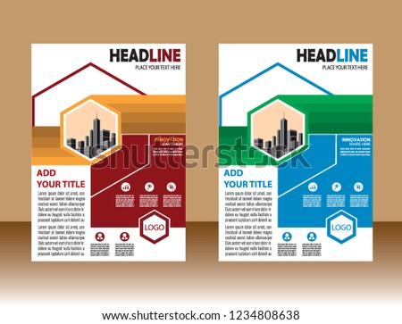 Business abstract vector template Brochure design cover modern layout annual report
poster flyer in A4 with colorful triangles geometric shapes for tech science market with light background