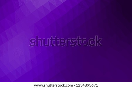 Dark Purple vector abstract polygonal texture. Creative geometric illustration in Origami style with gradient. A completely new template for your business design.