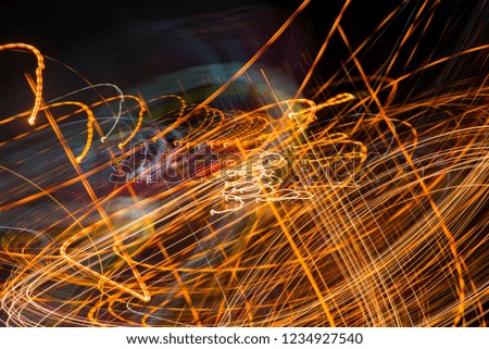 Abstract background of Blurry colorful of motions lights graphic design.