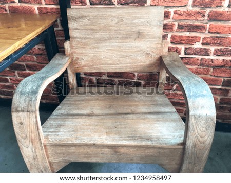 Wooden chair retro style