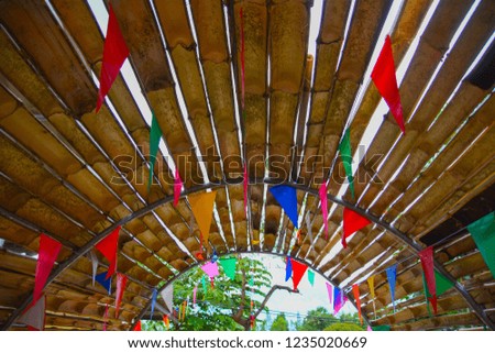 Tunnel of bamboo