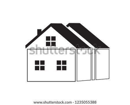 
House (home) icon. Vector illustration. 