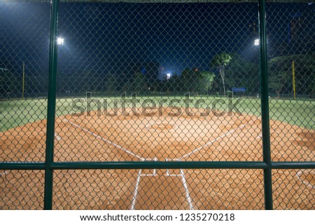 Sofball field located in Jakarta, Indonesia