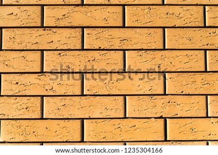 New brick wall abstract background close up