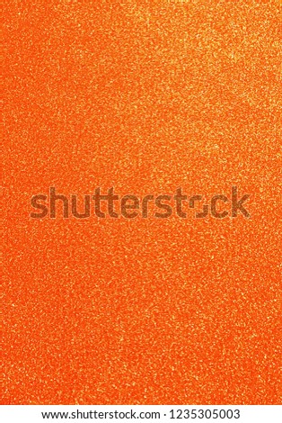Orange glitter picture