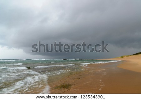 Storm at sea. KwaZulu Natal. South Africa