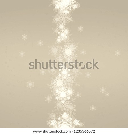 2d illustration. Snowflakes image pattern on colorful background. Holy Christmas day event time. Decorative paper card. Christmas eve celebration. Decoration texture illustration.