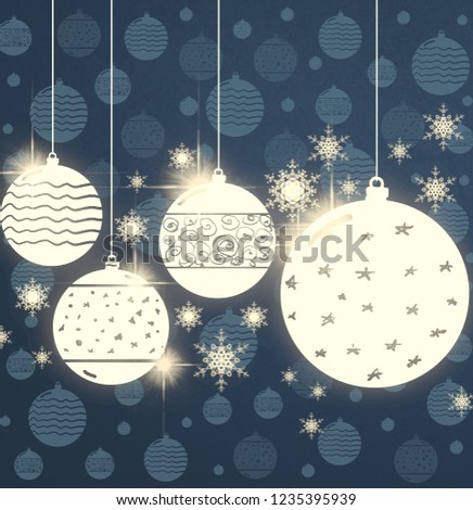 2d illustration. Snowflakes image pattern on decorative background. Holy Christmas day event time. Christmas time eve decoration texture images. Celebration paper card illustration.
