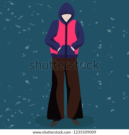 Female wearing hoodie and hiding her face as an example of how people can hide their emotions. 
