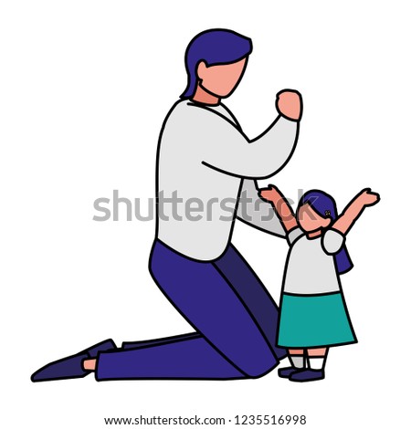 father and woman design