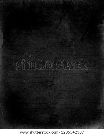 Black obsolete grunge background, scary horror texture