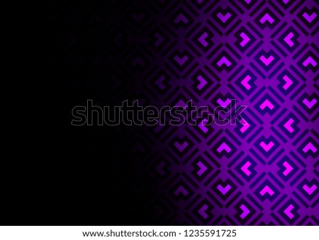 Dark Purple vector layout with flat lines. Decorative shining illustration with lines on abstract template. Best design for your ad, poster, banner.