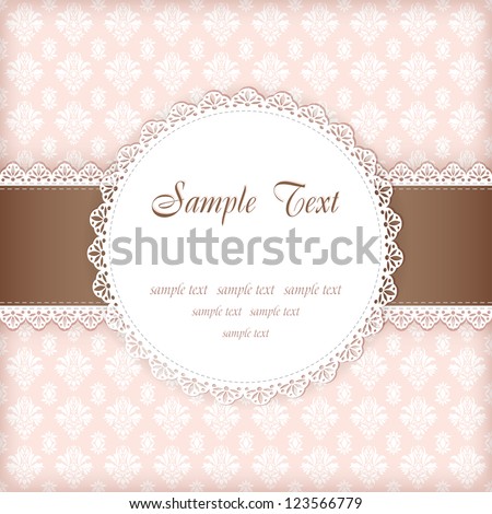 Greeting card with place for your text. Vector.