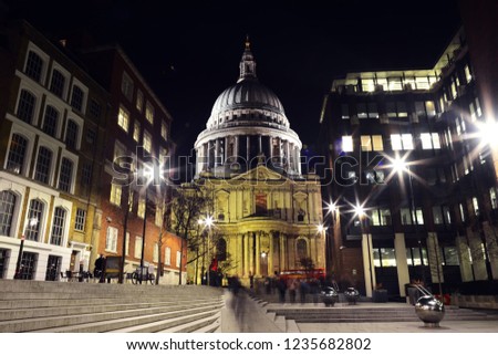 st paul's cathedral london night