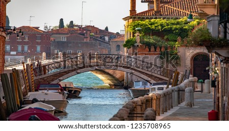 Italy beauty, view from Dorsoduro to Giudecca in Venice, Venezia Royalty-Free Stock Photo #1235708965