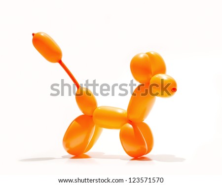 animal balloon action pose