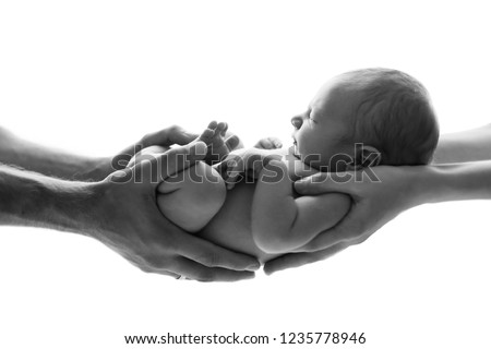 Newborn photo shooting of innocent sweety boy Royalty-Free Stock Photo #1235778946