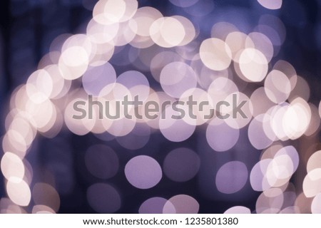 Blurry violet bokeh lights