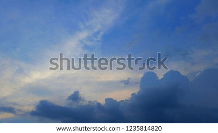 Twilight sky with cloud as background.