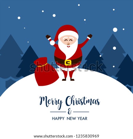 Merry Christmas background with christmas element. Background. Vector illustration