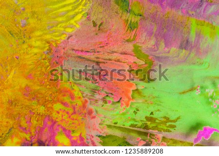 Abstract colorful background,Acrylic paints.Mixing paints.Modern