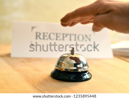 Guest calls the service Royalty-Free Stock Photo #1235895448