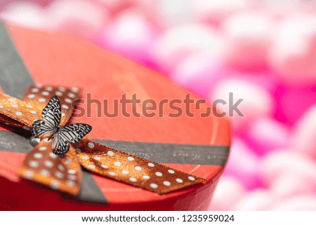 Beautiful  gift box for background