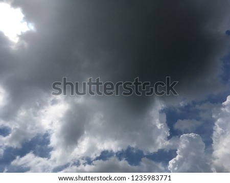 The sky with storm clouds