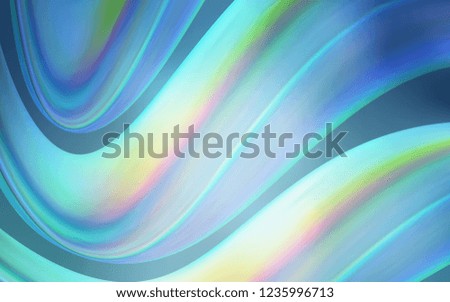 Light BLUE vector template with bent ribbons. Colorful abstract illustration with gradient lines. A completely new memphis design for your business.