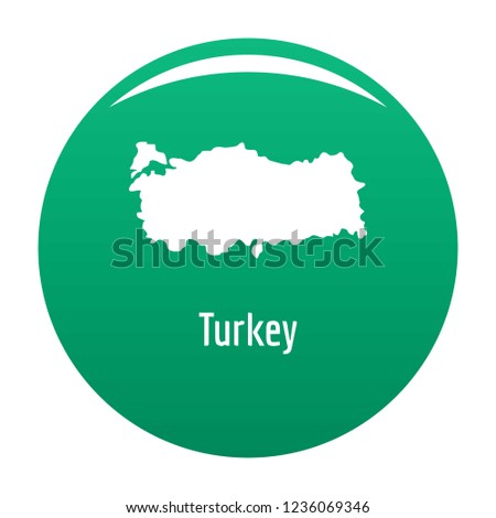 Turkey map in black. Simple illustration of Turkey map vector isolated on white background