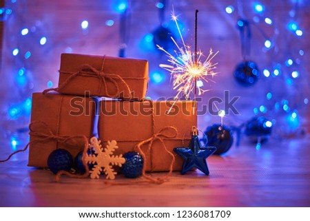 christmas gifts and decorations