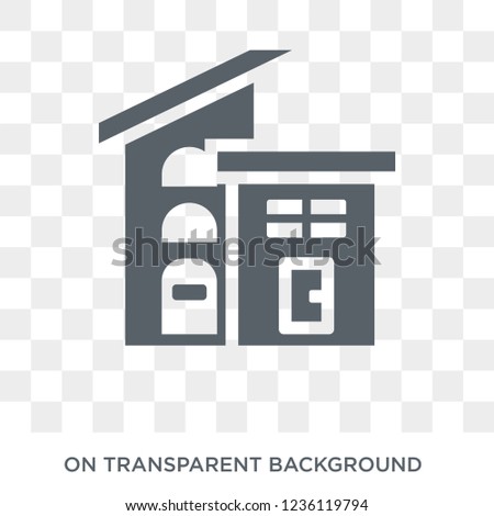 modern house icon. modern house design concept from Real estate collection. Simple element vector illustration on transparent background.