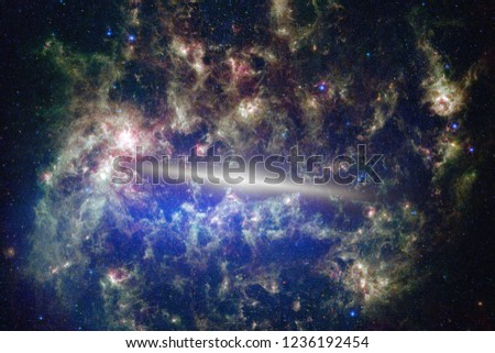 Infinite beautiful cosmos background with nebula and stars. Elements of this image furnished by NASA