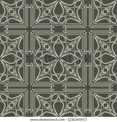 Vintage Art Deco Seamless Pattern. Geometric decorative texture.