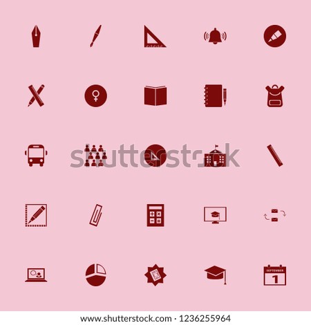 education icon. education vector icons set holy quran, graduation hat, school bus and first september calendar