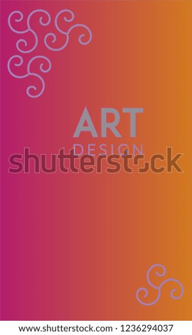Abstract background design. Colorful halftone pink yellow gradients. Future geometric patterns. Colorful gradients minimalist vector. Soft gradients. Elegant modern cover design. Dynamic art vector.
