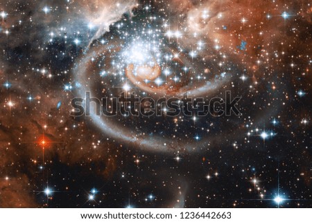 Beauty of outer space. Science fiction wallpaper. Elements of this image furnished by NASA