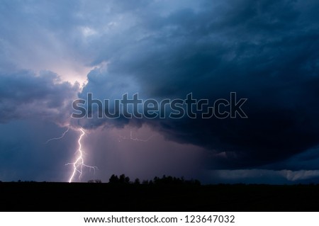 Lightning Strike Royalty-Free Stock Photo #123647032