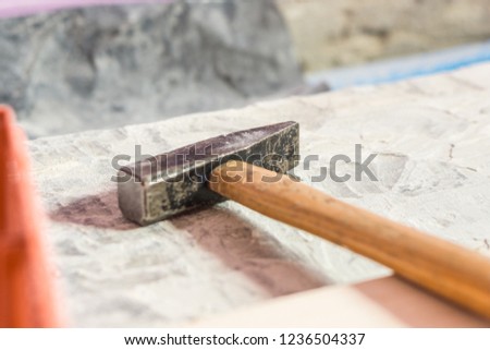 Close-up of hammer