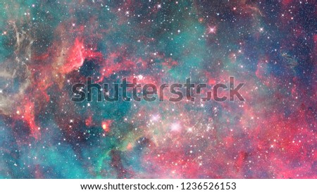 Starry outer space. Elements of this image furnished by NASA.