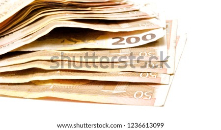 european union currency, money, euro banknotes image