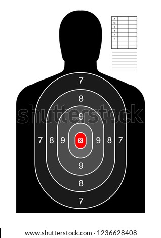 black human target royalty free stock vector 271318508 avopix com