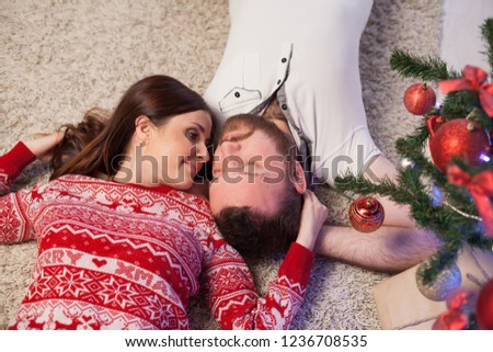 male and female Christmas tree new year holiday gifts