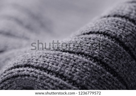 Gray sweater fabric texture textile warm cloth macro blur background