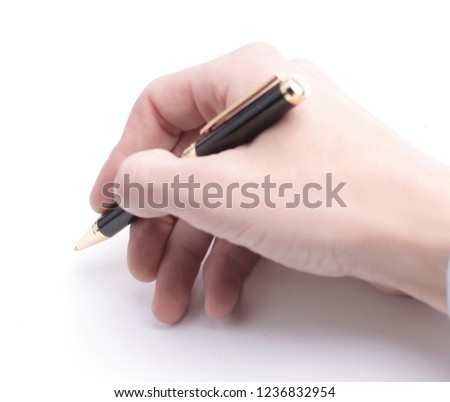 closeup .hand of a businessman signing the contract.