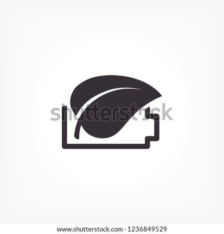 Ecology global eco friendly battery . icon. Vector  Eps 10 